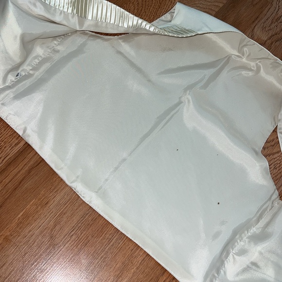 Cream Formal Vintage Kids Vest Satin Silk - Picture 7 of 13